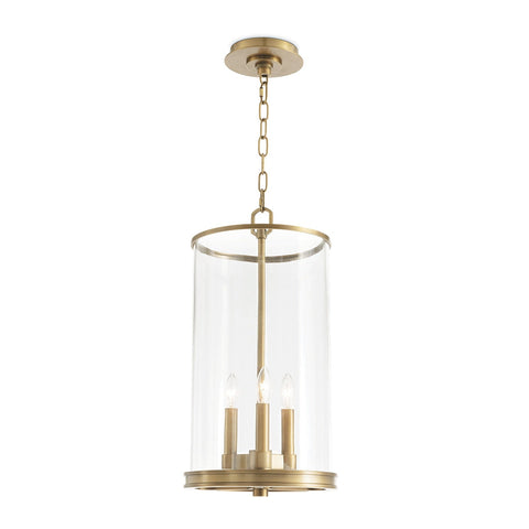Adria Lantern Pendant Light in Brass Modern Ceiling Light