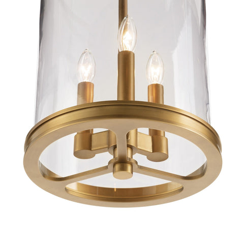 Adria Lantern Pendant Light in Brass Modern Ceiling Light