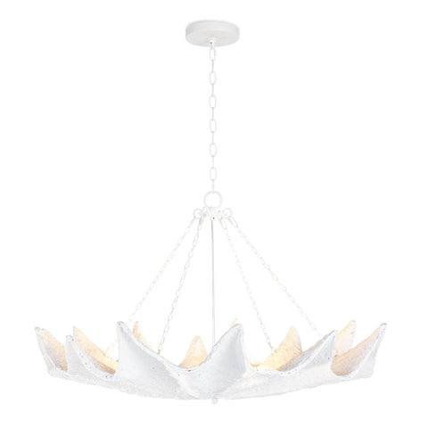 Clam Accent Coastal Candelabra Chandelier Ceiling Light