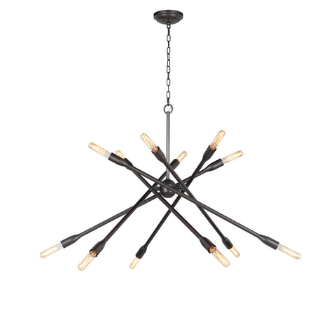 Cobra Sputnik Chandelier in Oil Rubbed Bronze Ceiling Light