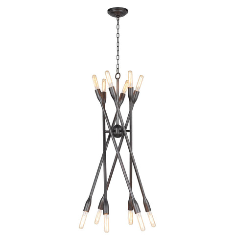 Cobra Sputnik Chandelier in Oil Rubbed Bronze Ceiling Light