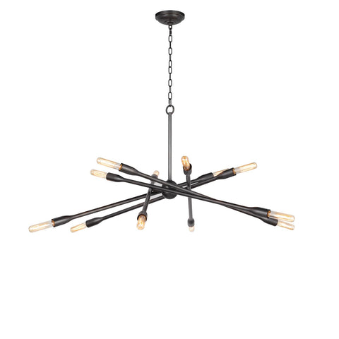 Cobra Sputnik Chandelier in Oil Rubbed Bronze Ceiling Light
