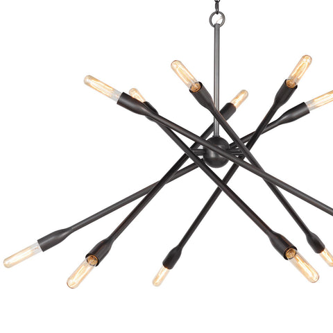 Cobra Sputnik Chandelier in Oil Rubbed Bronze Ceiling Light