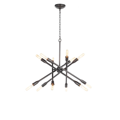 Cobra Sputnik Chandelier in Oil Rubbed Bronze Ceiling Light