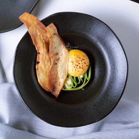 Porto Brasil Everyday Handmade Stoneware Dessert Plate Set Modern Glazed - Set of 4