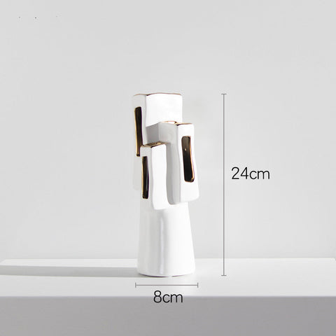 Decorating Essentials Asymmetrical Art Vase with Cut-Outs Vase