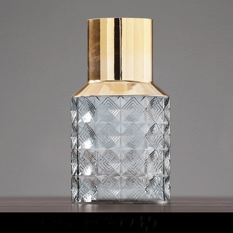 Decorating Essentials Geometric Beveled Cube Table Vase