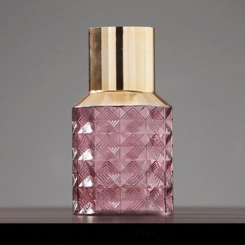 Decorating Essentials Geometric Beveled Cube Table Vase