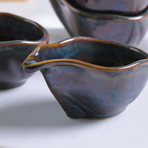 Everyday Handmade Abstract Organic Glazed Bowl Set
