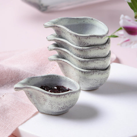 Porto Brasil Everyday Organic Abstract Handmade Glazed Bowl Set - Set of 6