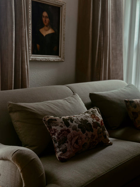 Powered by People Artful Traditionalist Vintage Textured Lumbar Pillow - 12 x 20