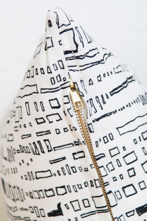 Powered by People Global Eclecticist Bohemian Graphic Symbol Accent Throw Pillow - 20 x 20