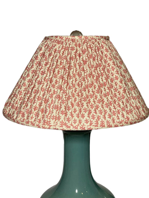 17" Custom Empire Lamp Shade made with Sister Parish Burmese fabric