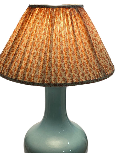 17" Custom Empire Lamp Shade made with Sister Parish Burmese fabric