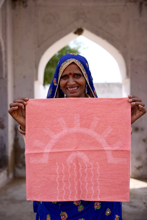 Powered by People Taos Bohemian Rectangular Print Placemat - Set of 4 - Set of 6