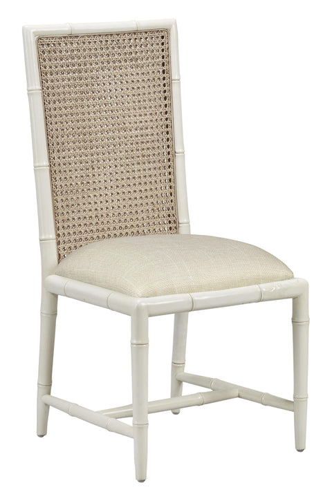 Artful Traditionalist Hand Woven Mahogany Dining Side Chair