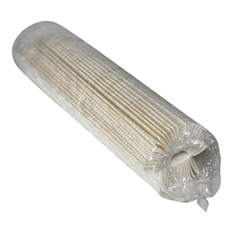 17.75” Natural White Linen Knife Pleat Lampshade, Bulb Clip Eastern Design