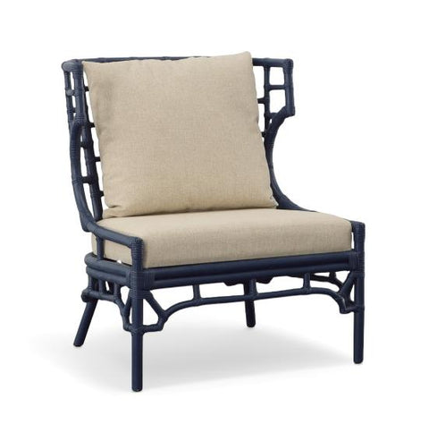 Global Eclecticist Armless Club Lounge Chair with Slat Back