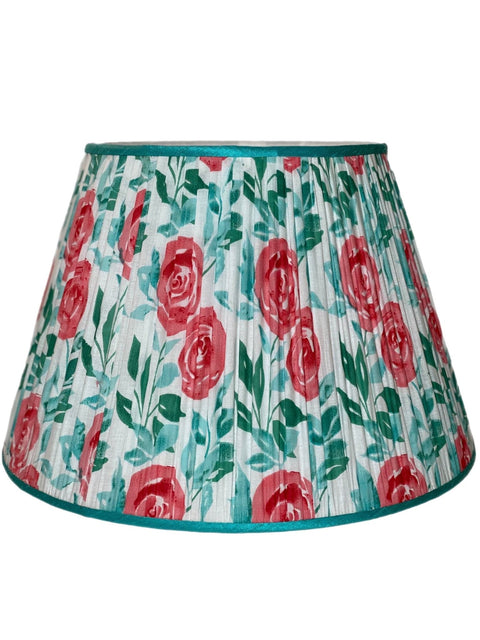 18” Gathered Sari Shade With Contrasting Trim