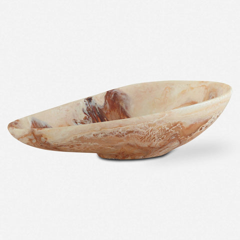 Decorating Essentials Asymmetrical Organic Handcrafted Decorative Bowl