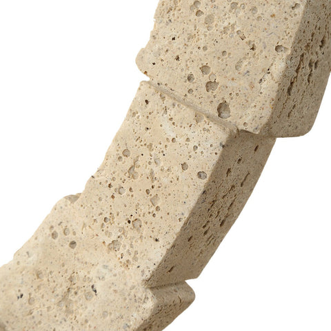 Decorating Essentials Modern Abstract Round Stone Sculpture