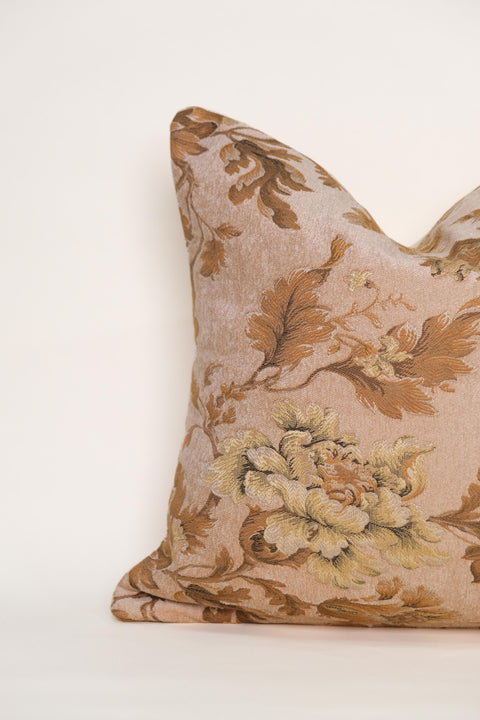 Powered by People Artful Traditionalist Vintage Embroidery Accent Throw Pillow - 22 x 22 - 18 x 18