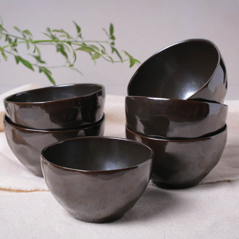 Porto Brasil Everyday Modern Glazed Stoneware Bowl Set - Set of 6