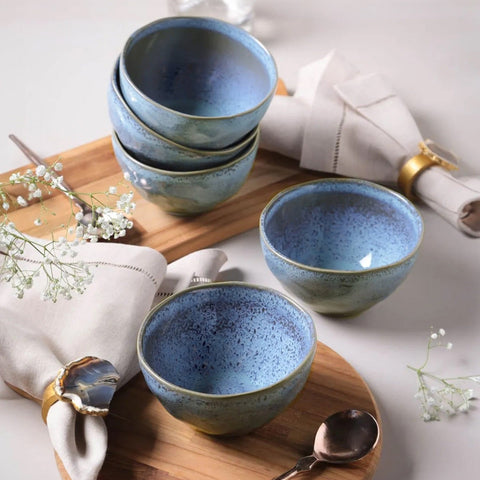 Everyday Contemporary Glazed Stoneware Bowl Set