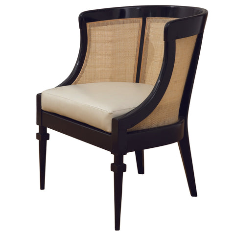 Timeless Minimalist Traditional Barrel Accent Chair