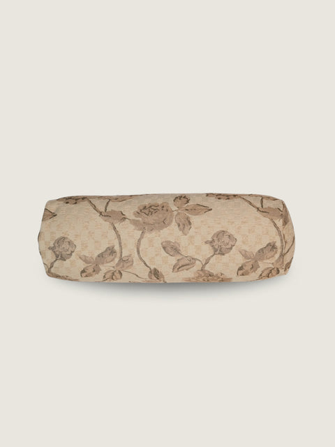 Artful Traditionalist Velvet Bolster Pillow Traditional