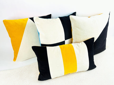 Mix and Match Contemporary Cotton Velvet Pillow Cover