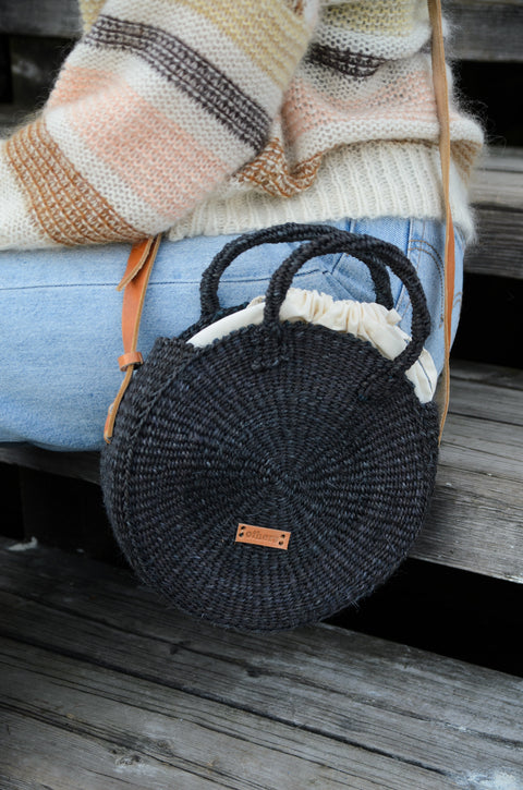 Designer Favorite Sisal Drawstring Crossbody