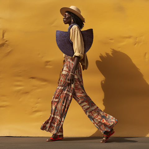 Handwoven Solid Basket Bag with Open Top - 15 W x 10 H