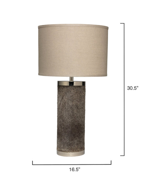 Accent Modern Column Table Lamp - Gray