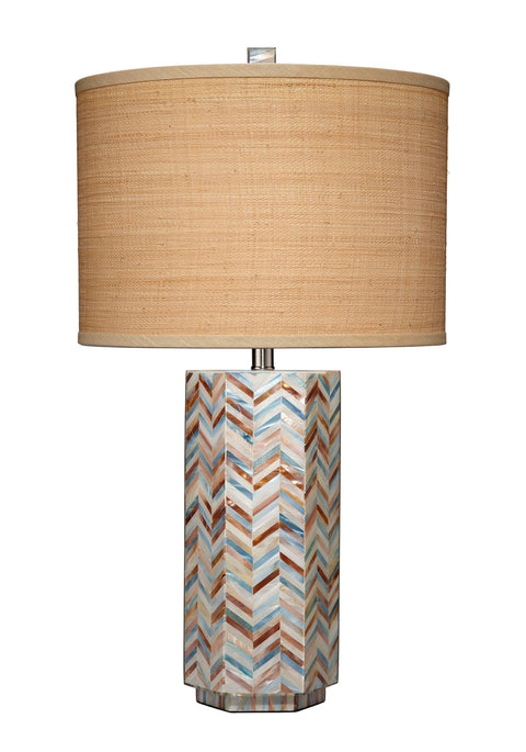 Lucille Column Table Lamp with Inlay Modern Accent