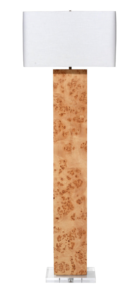 Parallel Ambient Modern Column Floor Lamp with Finial