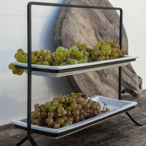 Organic Minimalist Lipped Glazed Serving Tray