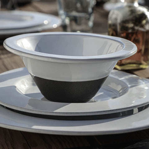 Costa Nova Everyday Two-tone Glazed Bowl Set with Organic Modern Style - Set of 4