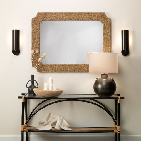 Accent Modern Drum Table Lamp in Gray