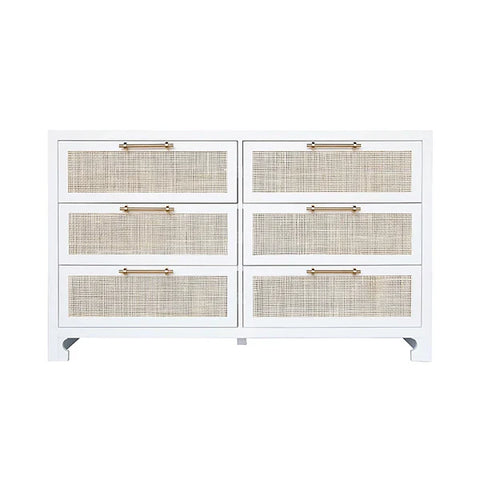 Carla Coastal Accent Chest with Pulls in Matte Finish