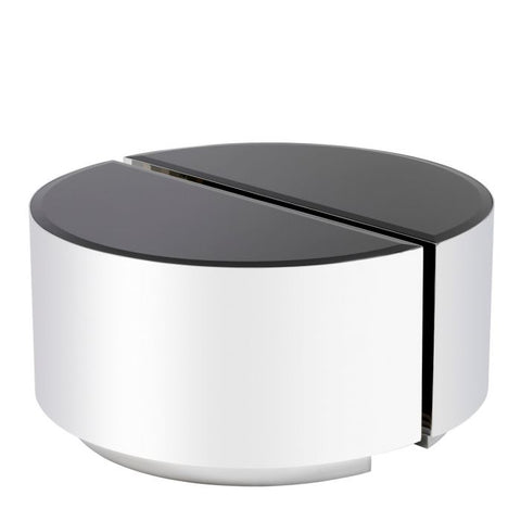 Eichholtz Timeless Minimalist Beveled Drum Center Table
