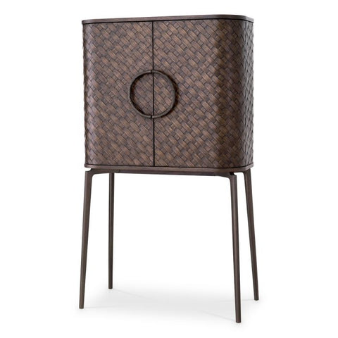 Nilsson Modern Accent Cabinet with Brass Pulls