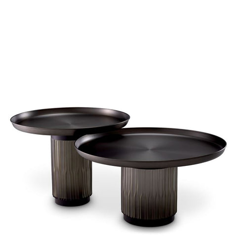 Eichholtz Timeless Minimalist Round Drum Coffee Table