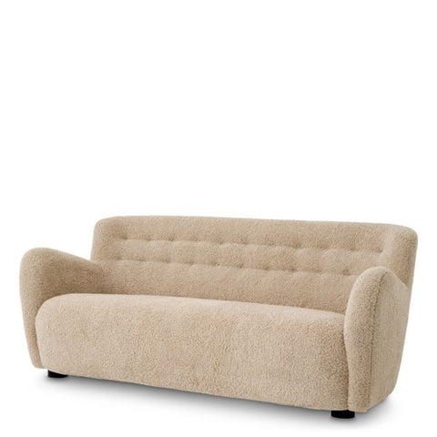 Bixby Contemporary Straight Sofa with Curved Armrests