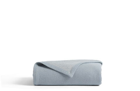 Minimalist Stitched Solid Cotton Coverlet