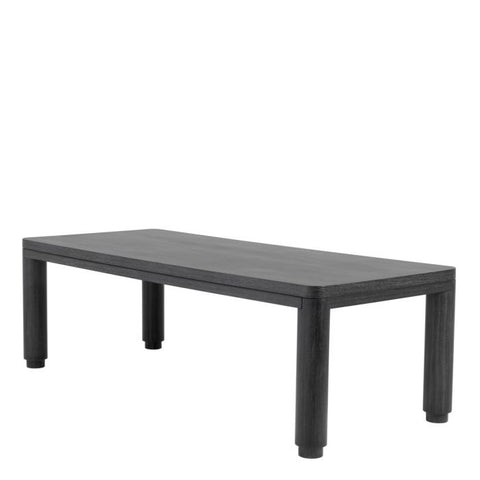Eichholtz Timeless Minimalist Farm Dining Table in Charcoal