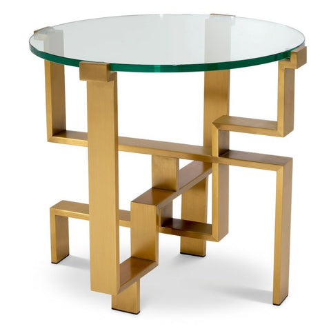 Eichholtz Space Saving Modern Round Glass Center Table