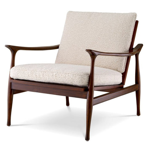 Artful Traditionalist Mid Century Club Accent Chair
