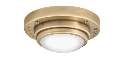 Porte Ambient Coastal Engraved Flush Mount Ceiling Light