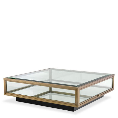 Eichholtz Timeless Minimalist Beveled Glass Coffee Table